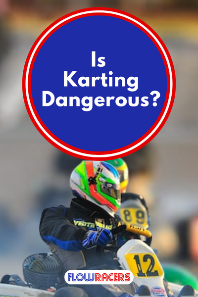 Many kart drivers racing on a track with the lead kart driving through a cloud of smoke, Is Karting Dangerous?