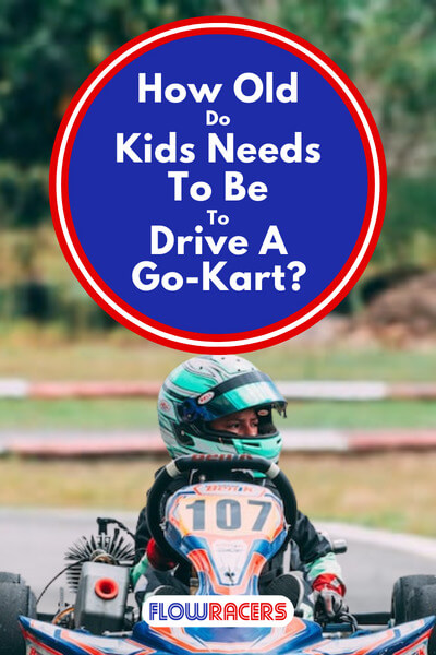 Young person driving a Benik go-kart on a track with their helmet visor open, How Old Do Kids Need To Be To Drive A Go-Kart?