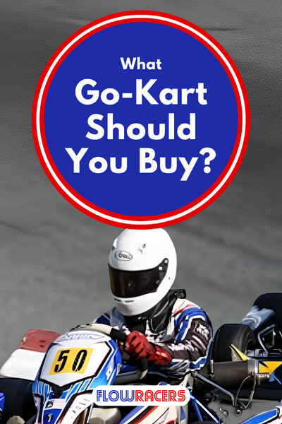 Two go-kart racers driving on a track around a corner with red and white kerb on the left hand side, What Go-Kart Should I Buy?