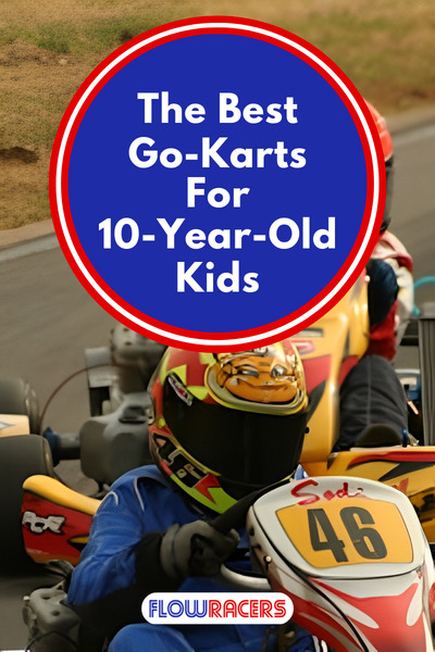 Two people driving racing go-karts on a track around a corner with one driving a Sodi kart and the other driving a PCR kart, The Best Go-Karts For 10-Year-Old Kids