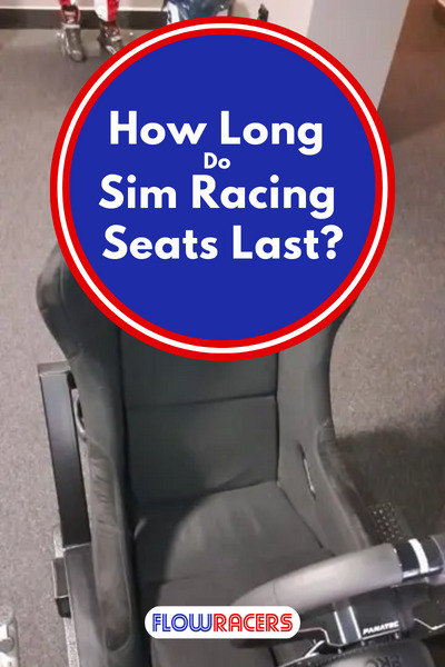 Black sim racing seat mounted in front of a rig, How Long Do Sim Racing Seats Last?