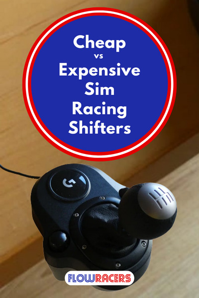 Logitech Driving Force sim racing gear shifter mounted to a wooden table, Cheap vs Expensive Sim Racing Shifters