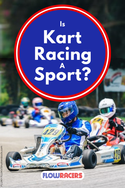 6 kart drivers racing on a track with grass on either side, Is Kart Racing A Sport?