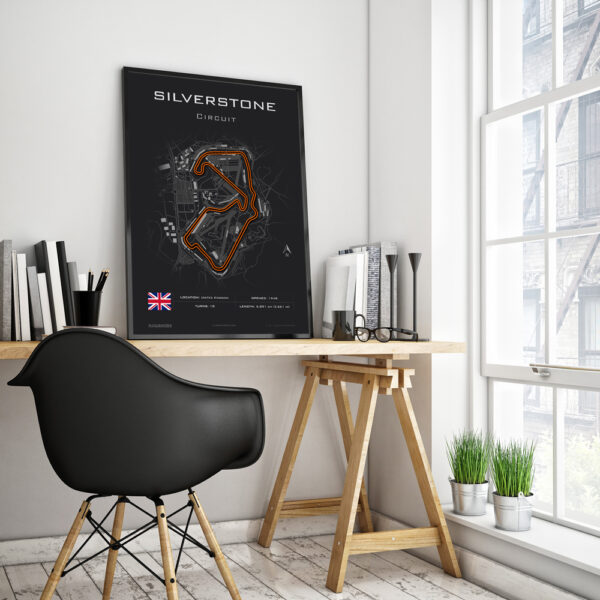 Silverstone Race Track Poster - Image 3