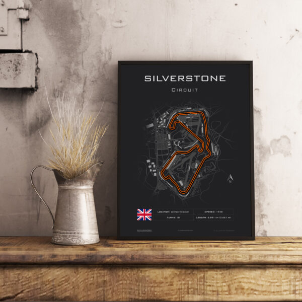 Silverstone Race Track Poster - Image 4