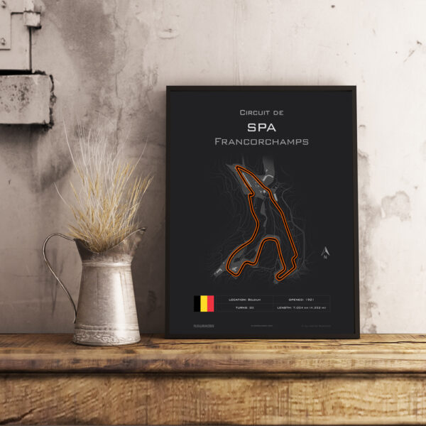 Spa-Francorchamps Race Track Poster - Image 4