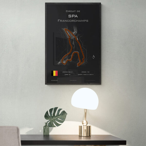 Spa-Francorchamps Race Track Poster - Image 5