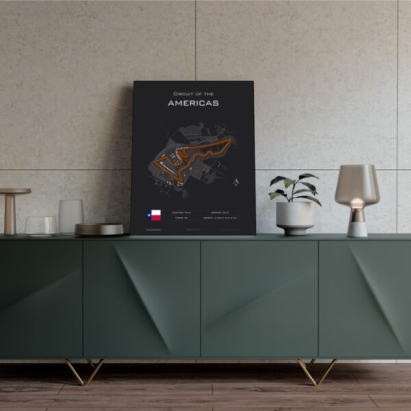 Circuit of the Americas Race Track Poster - Image 2