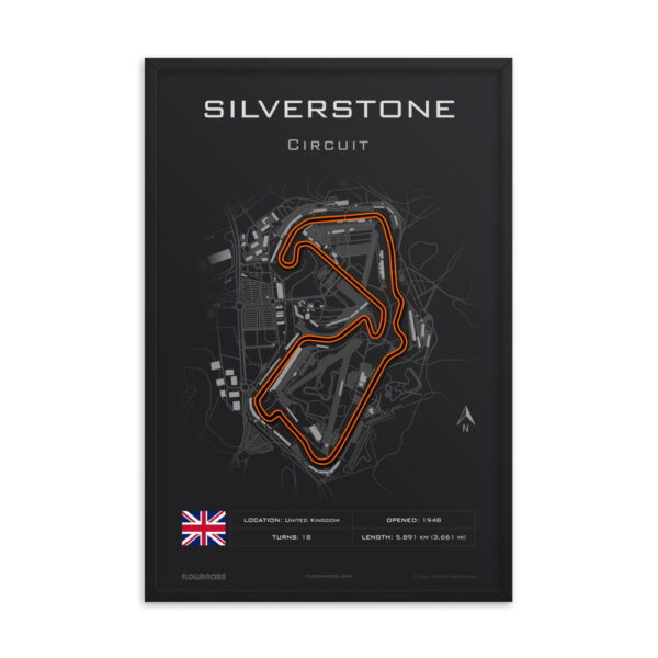 Silverstone Race Track Poster
